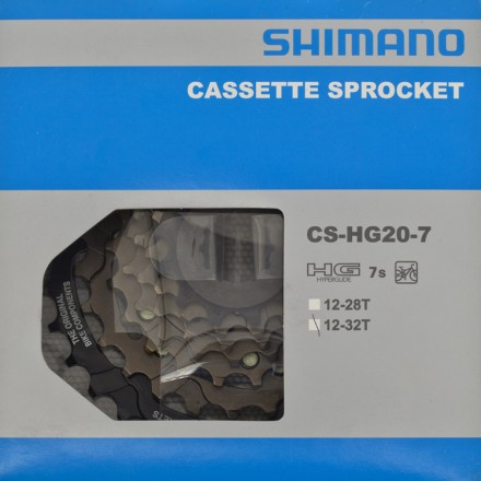 Кассета 7 скоростей Shimano HG20 звезды 12-32T