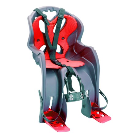 Кресло детское LUIGINO крепление на раму спереди, серо-красное
