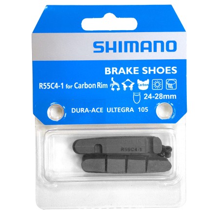 Вкладыш тормозных колодок шоссейный Shimano R55C4-1 для корбоновых ободов 24-28 мм
