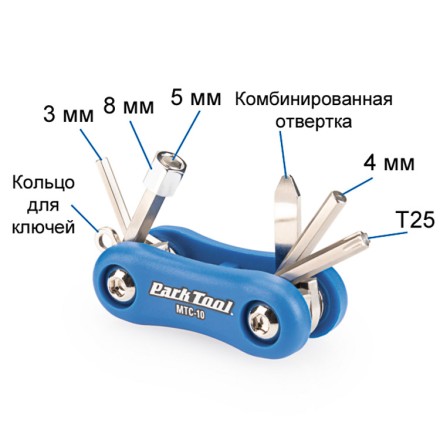 Складной набор инструментов Park Tool MTC-10