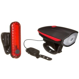 Комплект фонарей для велосипеда FL1544A и BCTL5477, USB, черный