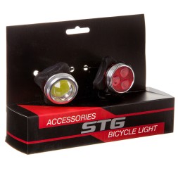 Комплект фонарей для велосипеда TL5402C и TL5402, USB, черный