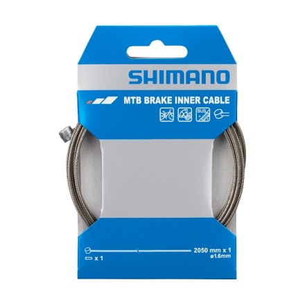 Трос тормоза 1.6 мм х 2050 мм нерж сталь Shimano MTB без упаковки