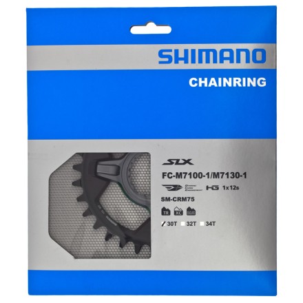 Звезда передняя Shimano DCE+ SLX CRM75 для FC-M7100-1/7130-1 1x12ск CL:52/56,5мм 30T
