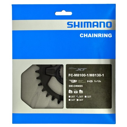 Звезда передняя Shimano DCE+ XT CRM85 для FC-M8100-1/8130-1 1x12ск CL:52/56,5мм 30T